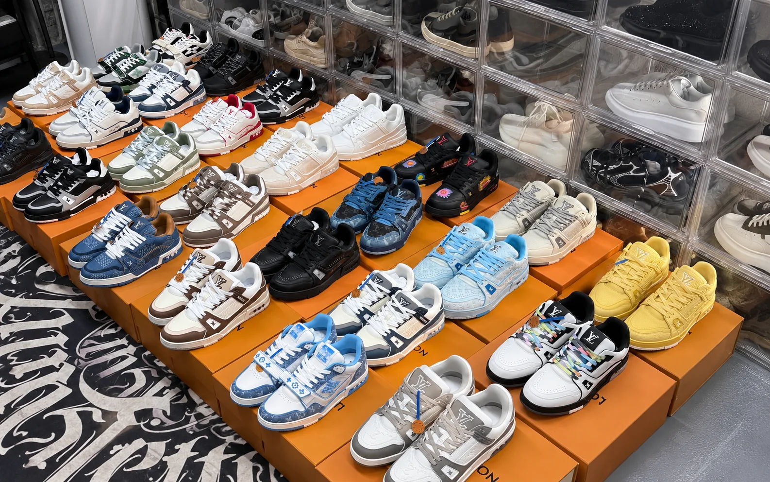 Footwear pair checked before packing